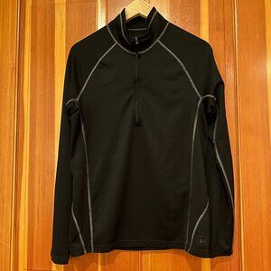 [REI] Black REI Athletic Quarterzip - Size M